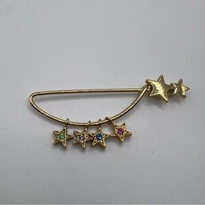 Vintage Star Birthstone Straight Pin